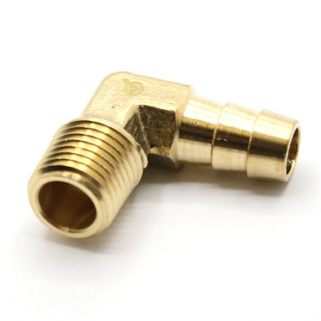 Thrifco Plumbing 3/8 Barb X 1/4 Mip Ell 4402755